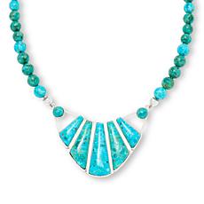 Jay King 18-1/4" Heavenly Well Lake Turquoise Beaded Drop Necklace