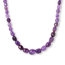 Jay King 18" Amethyst Sterling Silver Graduated Bead Necklace