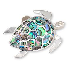 Jay King Abalone Turtle Sterling Silver Pin/Pendant