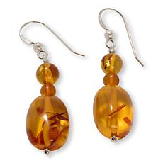Jay King Amber Bead Drop Earrings