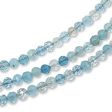 Jay King Faceted Aquamarine Bead 60" Necklace