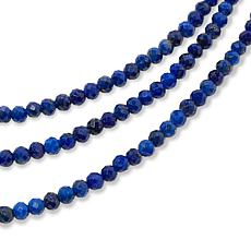 Jay King Faceted Lapis Bead 60" Necklace