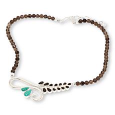 Jay King Gallery Collection Alicia Turquoise and Smoky Quartz Necklace