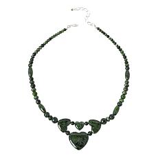 Jay King Gallery Collection Chrome Diopside Heart Necklace