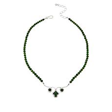 Jay King Gallery Collection Sterling Silver Chrome Diopside Necklace