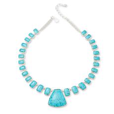 Jay King Gallery Collection Turquoise & Chalcedony Reversible Necklace