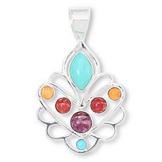 Jay King Gallery Collection Turquoise & Spiny Oyster Shell Pendant