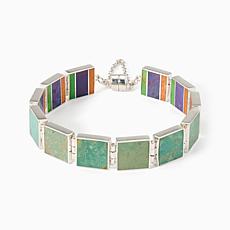 Jay King Reversible Multi Stone Magnetic Link Bracelet
