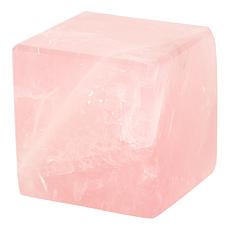 Jay King Rose Quartz Cube Specimen