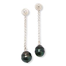 Jay King South Sea Cultured Pearl Sterling Silver Drop Earrings