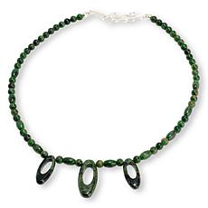 Jay King Sterling Silver African Tiger Chalcedony 18" Necklace