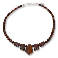 Jay King Sterling Silver African Tiger Chalcedony 18" Necklace