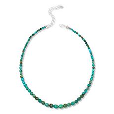 Jay King Sterling Silver Azure Peaks Turquoise Bead Necklace