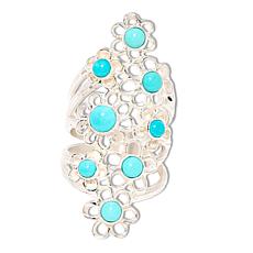 Jay King Sterling Silver Campitos Turquoise Flower Ring