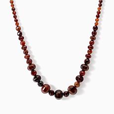 Jay King Sterling Silver Hessonite Necklace