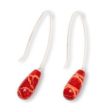 Jay King Sterling Silver Indonesian Branch Coral Drop Earrings