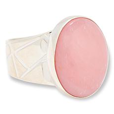 Jay King Sterling Silver Peruvian Pink Opal Ring