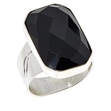 Jay King Sterling Silver Phantom Black Nephrite Jade Ring