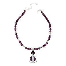 Jay King Sterling Silver Purple Spiny Oyster Shell Pendant-Necklace