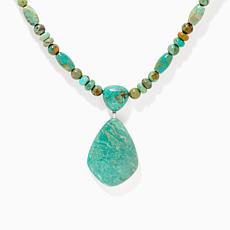 Jay King Sterling Silver Spruce Mountain Turquoise Beaded Necklace