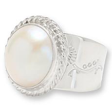 Jay King Sterling Silver White Mabé Pearl Ring