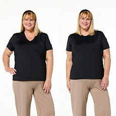 Joy Collection Cool & Clean Two Performance Tees w/Headband