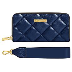 Joy Luxe Leather Best Gift Ever Double Wallet With Wrist Strap