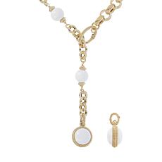 Judith Ripka 14K Gold-Clad Gemstone Bead Adjustable Necklace