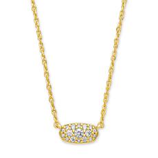 Kendra Scott Grayson Cubic Zirconia Hexagon Pavé Pendant Necklace