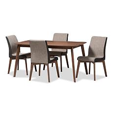 Kimberly Wood Upholstered 5-Piece Dining Set