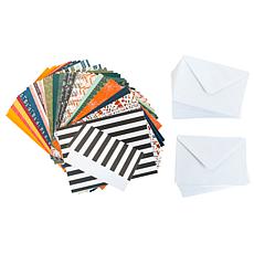 Kingston Crafts Fall and Halloween 120-piece Card Base & Envelope Set