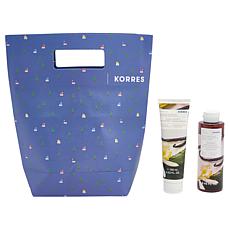 Korres Holiday Vanillas Body Cleanser & Body Butter with Gift Bag
