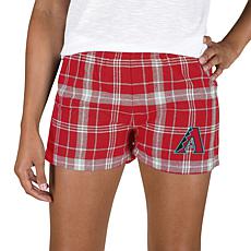 Ladies 100% Cotton Flannel Lounge Shorts with Heat Transfer