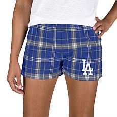 Ladies 100% Cotton Flannel Lounge Shorts with Heat Transfer