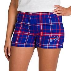 Ladies 100% Cotton Flannel Lounge Shorts with Heat Transfer
