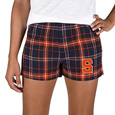 Ladies 100% Cotton Flannel Lounge Shorts with Heat Transfer