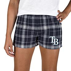 Ladies 100% Cotton Flannel Lounge Shorts with Heat Transfer