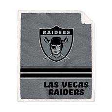 Las Vegas Raiders 50'' x 60'' Vintage Triple Stripe French Terry Sh...