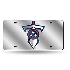 Laser-Engraved Silver License Plate - Tennessee Titans
