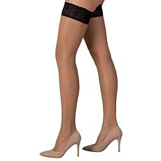 LECHERY Lustrous Silk Glossy 20 Thigh Highs 1-Pair