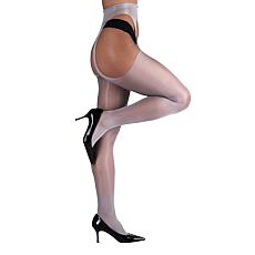 LECHERY Sheer Suspender Crotchless Tights 1-Pair