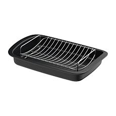 Leo Graphite 2-piece Roaster Set with Stainless Steel Rack