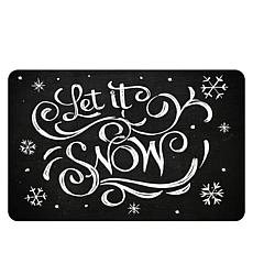 Let It Snow Premium Comfort Christmas Floor Mat