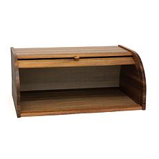 Lipper Acacia Rolltop Bread Box