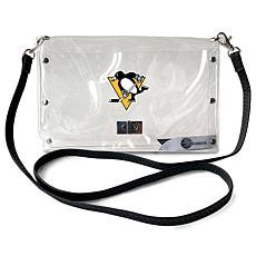 Little Earth NHL Pittsburgh Penguins Clear Envelope Purse