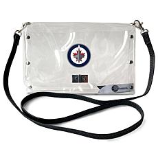 Little Earth NHL Winnipeg Jets Clear Envelope Purse