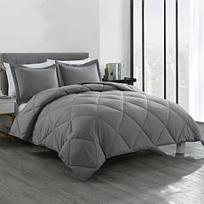 Lotus Home Bacteria Inhibiting DiamondStitch Comforter Mini Set TwinXL