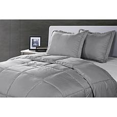 Lotus Home Stayclean BacteriaReducing WaterResistant ComforterSet Twin