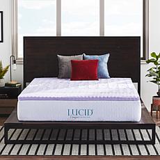 LUCID Comfort Collection 2" Zoned Lavender Memory Foam Topper- Twin XL