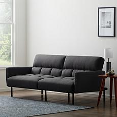 Lucid Comfort Collection Futon Sofa Bed with Box Tufting